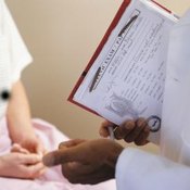 Woman at doctor appointment.