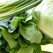 Green vegetables are alkaline forming.