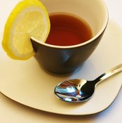 Tea with lemon will relieve a scratchy throat.