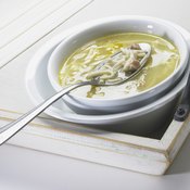 Chicken soup helps speed up recovery from a cold.