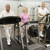 Walking on a treadmill is one way to help firm your body.