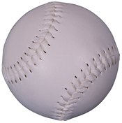 Weighted softballs are identical in size to standard softballs but brightly colored.
