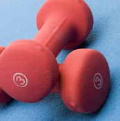 Begin with light dumbbells.