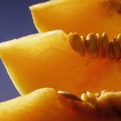 Cantaloupe is a rich source of vitamin A.