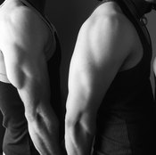 Triceps kickbacks isolate the back of the upper arm.
