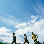 Aerobic exercising, such as jogging, increases overall well-being.