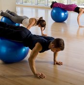 Stability ball exercises will help you build strength to burn more calories.