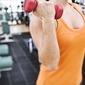 Lifting exercises help maintain or build muscle mass.