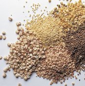 Grains contain all the amino acids, but in varying amounts.