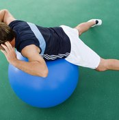 A properly inflated yoga ball can help you enhance your workout.