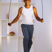 Taking small jumps minimizes the impact of your jump rope workout.