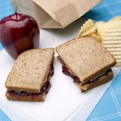 Make your peanut butter and jelly sandwiches with wheat toast to get more fiber.