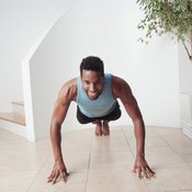 Carve out a clear space to do exercises at home.