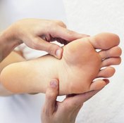 Massaging your feet can help increase circulation back to normal.