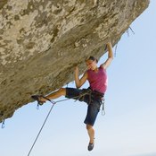 This type of climbing involves overall body tension, not only upper-body strength.