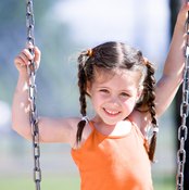 Playground equipment is another way for preschoolers to work large muscles.