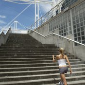 Climb real stairs as an alternative to using a stair-climbing machine.