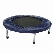 A mini trampoline is easily stored for home workouts.