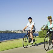 Exercising outside with a friend can make it more enjoyable.