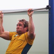 Pull-ups are a great test of upper-body strength.
