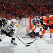 Sidney Crosby's tricky stickhandling often fools his opponents.