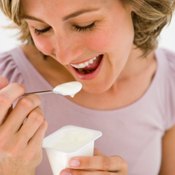The healthy probiotics found in yogurt help to combat yeast.