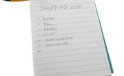 How to Make a Grocery List Categorized by Sections in a Grocery Store