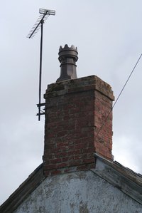 chimney sweep birds in fireplace