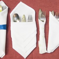 How to Fold Cutlery Into a Napkin (with Pictures) | eHow