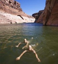 Lake Powell sprawls down through Utah's Glen Canyon National Recreation area, with shorelines in both southern Utah and northern Arizona. This ...