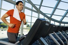 男性平均脉冲与跑步机锻炼
