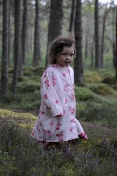Girl in the woods.