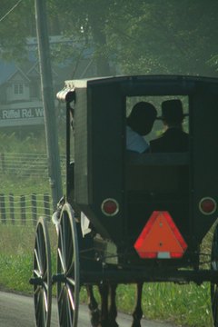 Amish women routinely wear caps and bonnets.