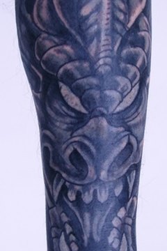 A tattoo sleeve is made up of many individual tattoos.