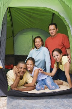The prayers of the husband shelter his family, much as a tent does.