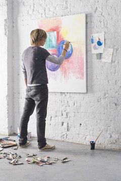 Middle grade art standards focus on application of art elements and design principles.