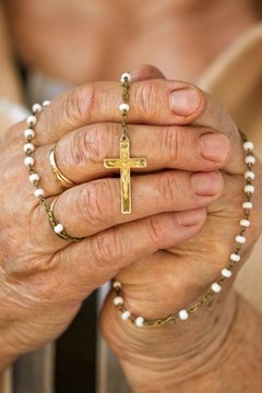 The string of 59 beads used for the rosary service is also referred to as a rosary.