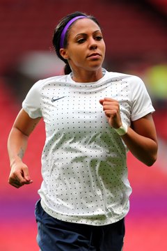 Stanley Chou/Getty Images Sport/Getty Images Sydney Leroux of the U.S. women's team warms up.