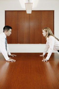 Ned Frisk Photography/Brand X Pictures/Getty Images Insolence in the workplace typically results in discipline.