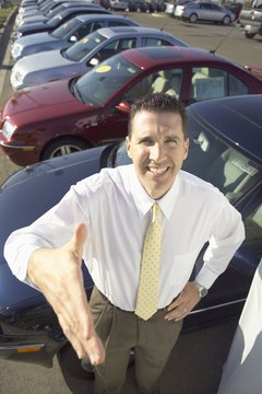 Brand X Pictures/Brand X Pictures/Getty Images Sales consultants should be friendly and polite to customers.