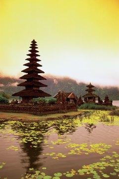 Pura Ulun Danu Temple on Lake Bratan, Bali, Indonesia