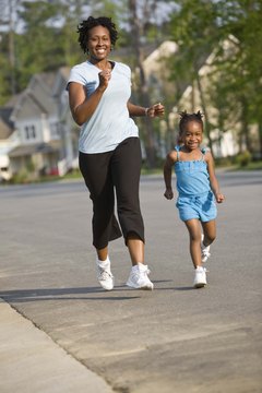 After you read a book focused on healthy habits, take your little one for a run around the neighborhood.