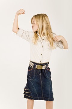 Jupiterimages/Goodshoot/Getty Images Your biceps are the muscles you'd kiss if you were this girl.