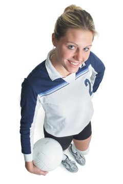 Photodisc/Photodisc/Getty Images Having a certain psychological mindset encourages toughness for playing volleball.