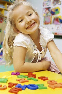 Preschool students can learn their letters through a fun-filled game.