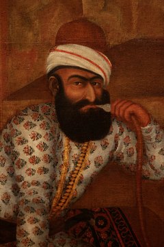 Detail of an 18th-century painting from the Aga Khan Museum.