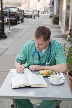 Nursing students complete training or degree programs to gain entry-level work.