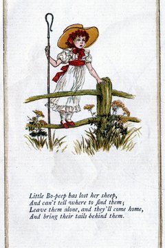 Help the good shepherd find his lost sheep using the familiar Little Bo Peep nursery rhyme.