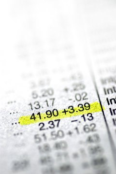 Thinkstock Images/Comstock/Getty Images A multiple compares a stock's price to another financial figure.