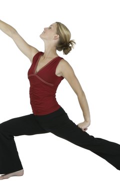 Photos.com/PhotoObjects.net/Getty Images Try lunges for effective hip toning.